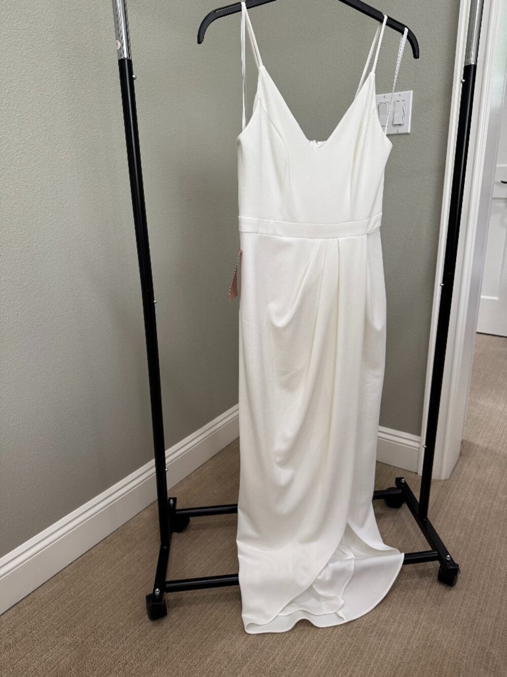 BHLDN Ivory V-Neck Wedding Dress